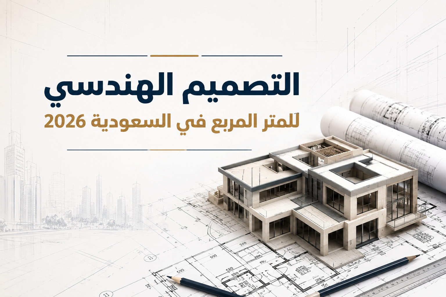 كيفية حساب تكلفة التصميم الهندسي للمتر المربع في السعودية