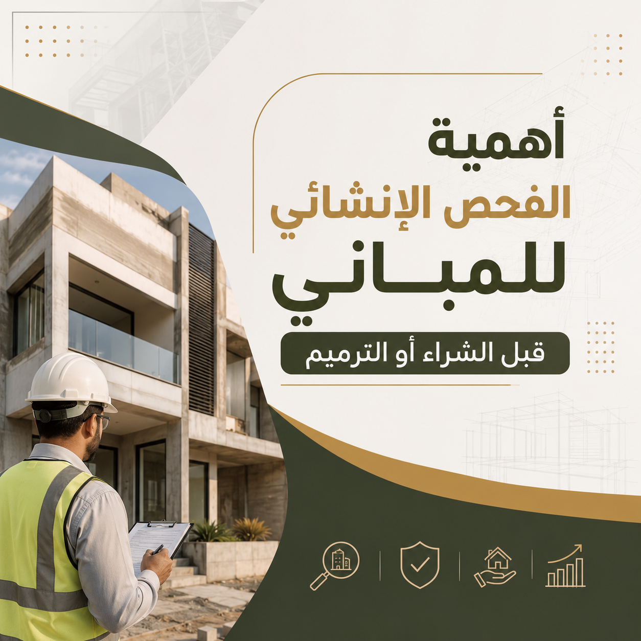 اهمية الفحص الإنشائي للمباني قبل الشراء أو الترميم