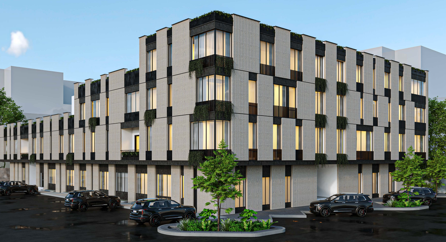 مبنى سكني حديث بتصميم مودرن قائم على البساطة والتباين المعماري - Image 2