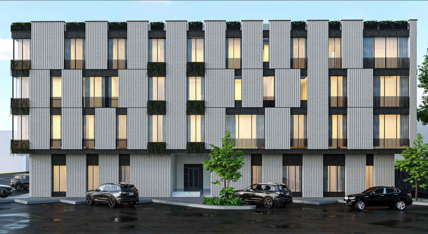 مبنى سكني حديث بتصميم مودرن قائم على البساطة والتباين المعماري - Image 3